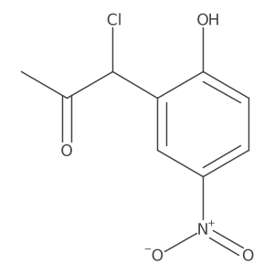 2-(1-Chloro-2-oxopropyl)-4-nitrophenol结构式