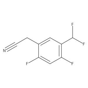 2-(5-(Difluoromethyl)-2,4-difluorophenyl)acetonitrile Structure