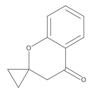 3,4-Dihydrospiro[1-benzopyran-2,1'-cyclopropane]-4-one结构式