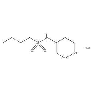 N-(piperidin-4-yl)butane-1-sulfonamide hydrochloride Structure