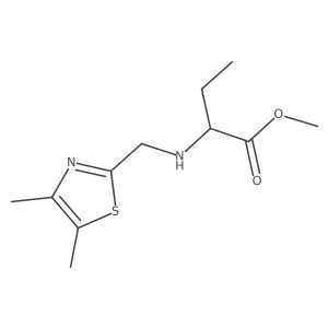 Methyl 2-{[(dimethyl-1,3-thiazol-2-yl)methyl]amino}butanoate结构式
