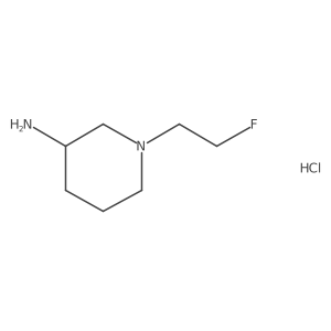 1-(2-Fluoroethyl)piperidin-3-amine hydrochloride结构式
