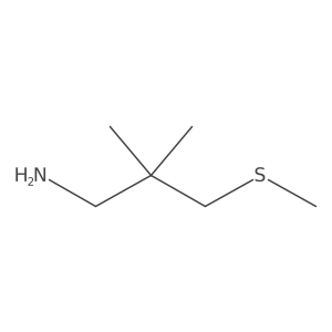 2,2-Dimethyl-3-methylsulfanylpropan-1-amine结构式