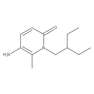 5-Amino-1-(2-ethylbutyl)-6-methyl-1,2-dihydropyridin-2-one结构式
