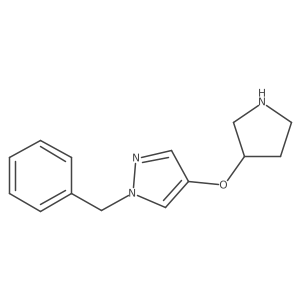 1-benzyl-4-(pyrrolidin-3-yloxy)-1H-pyrazole Structure