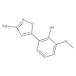 2-(3-Amino-1,2-oxazol-5-yl)-6-methoxyphenol结构式