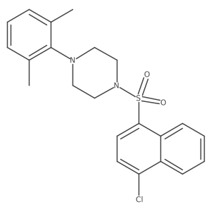1-((4-Chloronaphthalen-1-yl)sulfonyl)-4-(2,6-dimethylphenyl)piperazine Structure