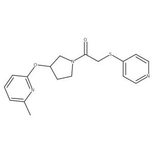 1-(3-((6-Methylpyridin-2-yl)oxy)pyrrolidin-1-yl)-2-(pyridin-4-ylthio)ethanone Structure