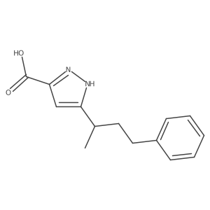 5-(4-Phenylbutan-2-yl)-1h-pyrazole-3-carboxylic acid结构式
