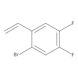 2-Bromo-4,5-difluorostyrene结构式