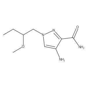 4-amino-1-(2-methoxybutyl)-1H-pyrazole-3-carboxamide结构式
