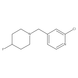 2-Chloro-4-[(4-fluoropiperidin-1-yl)methyl]pyridine Structure