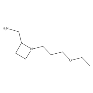 [1-(3-Ethoxypropyl)azetidin-2-yl]methanamine Structure