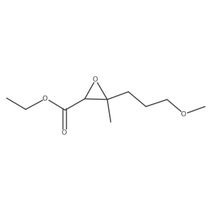 Ethyl 3-(3-methoxypropyl)-3-methyloxirane-2-carboxylate结构式