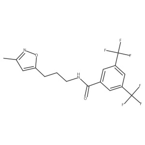N-(3-(3-methylisoxazol-5-yl)propyl)-3,5-bis(trifluoromethyl)benzamide Structure