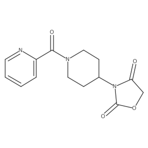3-(1-Picolinoylpiperidin-4-yl)oxazolidine-2,4-dione结构式