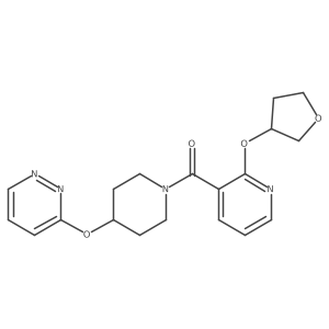 (4-(Pyridazin-3-yloxy)piperidin-1-yl)(2-((tetrahydrofuran-3-yl)oxy)pyridin-3-yl)methanone Structure
