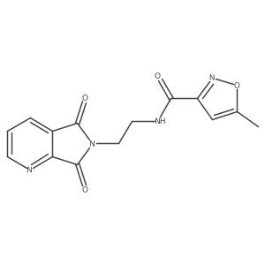 N-(2-(5,7-dioxo-5H-pyrrolo[3,4-b]pyridin-6(7H)-yl)ethyl)-5-methylisoxazole-3-carboxamide Structure