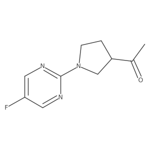 1-(1-(5-Fluoropyrimidin-2-yl)pyrrolidin-3-yl)ethanone Structure