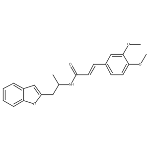 (E)-N-(1-(benzofuran-2-yl)propan-2-yl)-3-(3,4-dimethoxyphenyl)acrylamide Structure