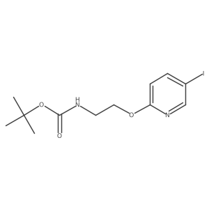 tert-Butyl (2-((5-iodopyridin-2-yl)oxy)ethyl)carbamate Structure
