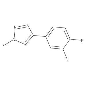 4-(3,4-Difluorophenyl)-1-methyl-1H-pyrazole结构式