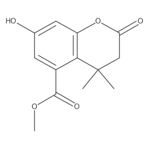 Methyl 7-hydroxy-4,4-dimethyl-2-oxo-3,4-dihydro-2H-1-benzopyran-5-carboxylate结构式