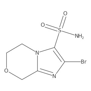 2-Bromo-5H,6H,8H-imidazo[2,1-c][1,4]oxazine-3-sulfonamide Structure