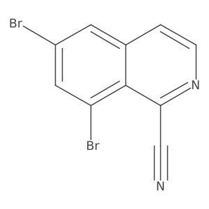 6,8-Dibromoisoquinoline-1-carbonitrile Structure