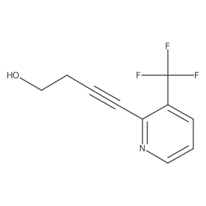 4-[3-(Trifluoromethyl)pyridin-2-yl]but-3-yn-1-ol Structure