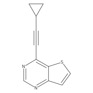 4-(2-Cyclopropylethynyl)thieno[3,2-d]pyrimidine Structure