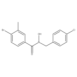4-bromo-N-(4-chlorobenzyl)-N-hydroxy-3-methylbenzamide结构式