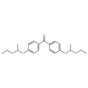 Bis[4-(1-ethoxyethoxy)phenyl]methanone Structure