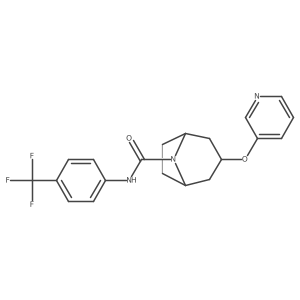 (1R,5S)-3-(pyridin-3-yloxy)-N-(4-(trifluoromethyl)phenyl)-8-azabicyclo[3.2.1]octane-8-carboxamide Structure