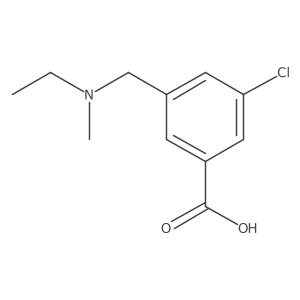 3-Chloro-5-{[ethyl(methyl)amino]methyl}benzoic acid Structure
