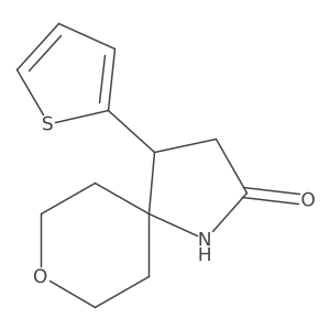4-(Thiophen-2-yl)-8-oxa-1-azaspiro[4.5]decan-2-one Structure