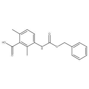 3-{[(Benzyloxy)carbonyl]amino}-2,6-dimethylbenzoic acid Structure