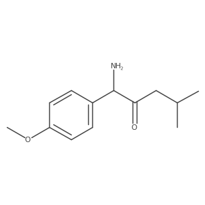 1-Amino-1-(4-methoxyphenyl)-4-methylpentan-2-one结构式
