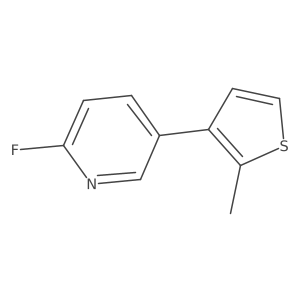 2-Fluoro-5-(2-methylthiophen-3-yl)pyridine结构式