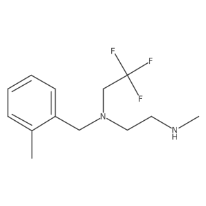[2-(Methylamino)ethyl][(2-methylphenyl)methyl](2,2,2-trifluoroethyl)amine Structure