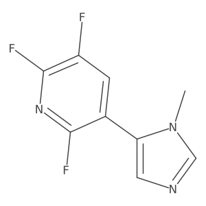 2,3,6-trifluoro-5-(1-methyl-1H-imidazol-5-yl)pyridine结构式