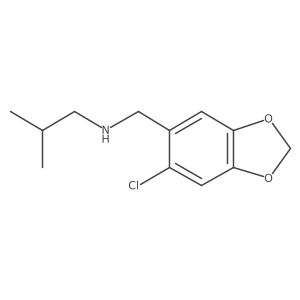 [(6-Chloro-1,3-dioxaindan-5-yl)methyl](2-methylpropyl)amine结构式