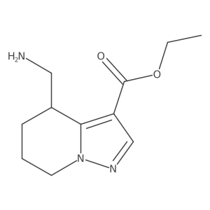 ethyl 4-(aminomethyl)-4H,5H,6H,7H-pyrazolo[1,5-a]pyridine-3-carboxylate Structure