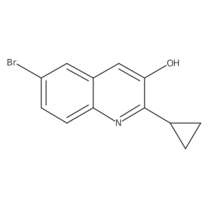 6-Bromo-2-cyclopropylquinolin-3-ol结构式