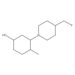 3-[4-(Fluoromethyl)piperidin-1-yl]-4-methylcyclohexan-1-ol结构式