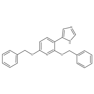2,6-bis(benzyloxy)-3-(1H-imidazol-5-yl)pyridine Structure