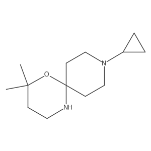 9-Cyclopropyl-2,2-dimethyl-1-oxa-5,9-diazaspiro[5.5]undecane Structure
