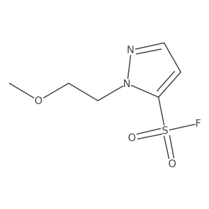 1-(2-methoxyethyl)-1H-pyrazole-5-sulfonyl fluoride结构式