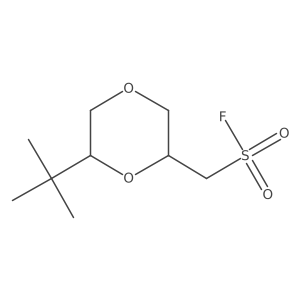(6-Tert-butyl-1,4-dioxan-2-yl)methanesulfonyl fluoride结构式