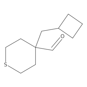 4-(Cyclobutylmethyl)thiane-4-carbaldehyde结构式